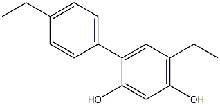 4-(4-Ethylphenyl)-6-ethylbenzene-1,3-diol Structure