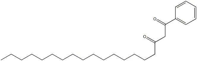 Heptadecanoylbenzoylmethane Structure