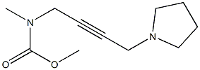 N-Methyl-N-[4-(1-pyrrolidinyl)-2-butynyl]carbamic acid methyl ester 구조식 이미지