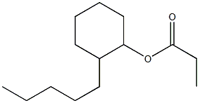 Propionic acid 2-pentylcyclohexyl ester 구조식 이미지