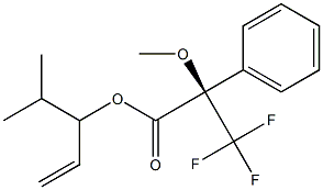 (R)-2-Methoxy-3,3,3-trifluoro-2-phenylpropanoic acid (1-isopropyl-2-propenyl) ester 구조식 이미지