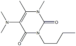 3-Butyl-5-(dimethylamino)-1,6-dimethyluracil 구조식 이미지