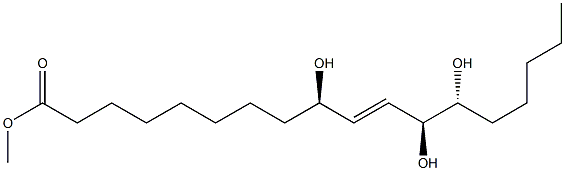 (9R,10E,12S,13R)-9,12,13-Trihydroxy-10-octadecenoic acid methyl ester 구조식 이미지