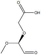 (+)-[(S)-2-Oxo-1-methoxyethoxy]acetic acid 구조식 이미지