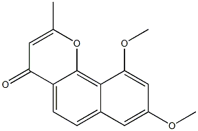 8,10-Dimethoxy-2-methyl-4H-naphtho[1,2-b]pyran-4-one Structure