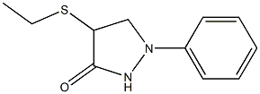 1-Phenyl-4-ethylthiopyrazolidin-3-one Structure