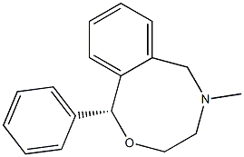 (1R)-3,4,5,6-Tetrahydro-5-methyl-1-phenyl-1H-2,5-benzoxazocine Structure