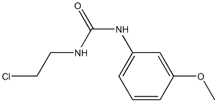 1-(2-Chloroethyl)-3-(m-methoxyphenyl)urea 구조식 이미지