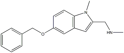 1-Methyl-2-[(methylamino)methyl]-5-(benzyloxy)-1H-indole 구조식 이미지