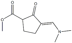 3-(Dimethylaminomethylene)-2-oxocyclopentane-1-carboxylic acid methyl ester 구조식 이미지