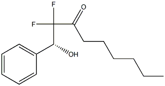 (R)-2,2-Difluoro-1-hydroxy-1-phenyl-3-nonanone 구조식 이미지