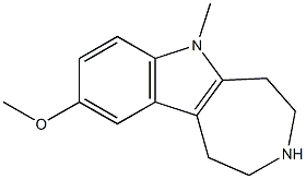 1,2,3,4,5,6-Hexahydro-9-methoxy-6-methylazepino[4,5-b]indole 구조식 이미지