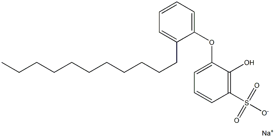 2-Hydroxy-2'-undecyl[oxybisbenzene]-3-sulfonic acid sodium salt Structure