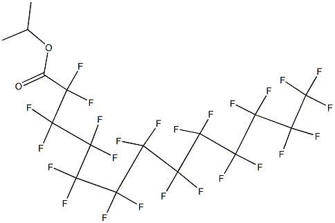 Pentacosafluorotridecanoic acid isopropyl ester Structure