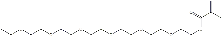 Methacrylic acid 3,6,9,12,15,18-hexaoxaicosane-1-yl ester Structure