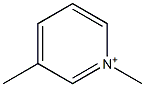 1-Methyl-3-methylpyridinium Structure