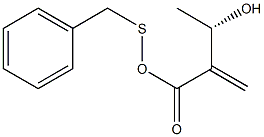 (3S)-3-Hydroxy-2-methylenebutyric acid 2-phenylthioethyl ester 구조식 이미지