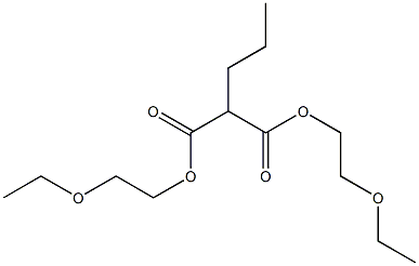 Propylmalonic acid bis(2-ethoxyethyl) ester 구조식 이미지