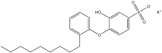 2-Hydroxy-2'-nonyl[oxybisbenzene]-4-sulfonic acid potassium salt 구조식 이미지