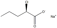 [R,(+)]-2-Chlorovaleric acid sodium salt 구조식 이미지