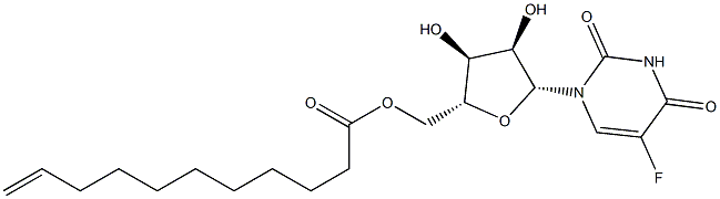 5'-O-(10-Undecenoyl)-5-fluorouridine Structure
