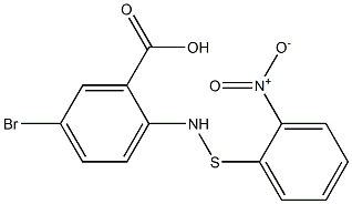 2-[(2-Nitrophenyl)thioamino]-5-bromobenzoic acid Structure