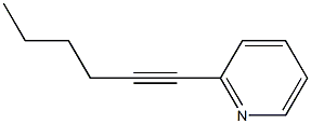 1-(2-Pyridinyl)-1-hexyne Structure