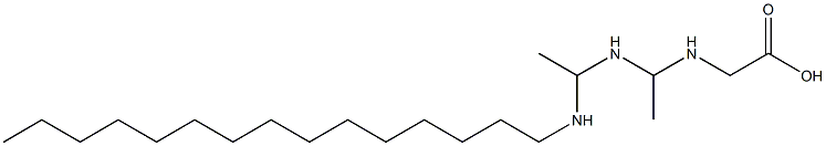 N-[1-[1-(Pentadecylamino)ethylamino]ethyl]glycine 구조식 이미지