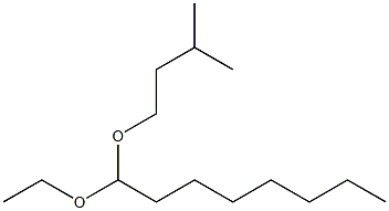 Octanal ethyl(3-methylbutyl)acetal Structure