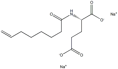 N-(7-Octenoyl)glutamic acid disodium salt 구조식 이미지