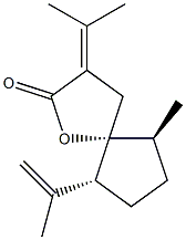 (5R,6S,9R)-6-Methyl-9-isopropenyl-3-isopropylidene-1-oxaspiro[4.4]nonan-2-one Structure