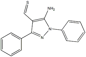 1,3-Diphenyl-5-amino-1H-pyrazole-4-carbothialdehyde Structure
