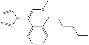 1-[(E)-2-Methoxy-1-(2-pentyloxyphenyl)ethenyl]-1H-imidazole 구조식 이미지