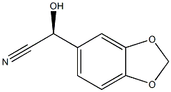 (2S)-2-Hydroxy-2-(1,3-benzodioxole-5-yl)acetonitrile Structure
