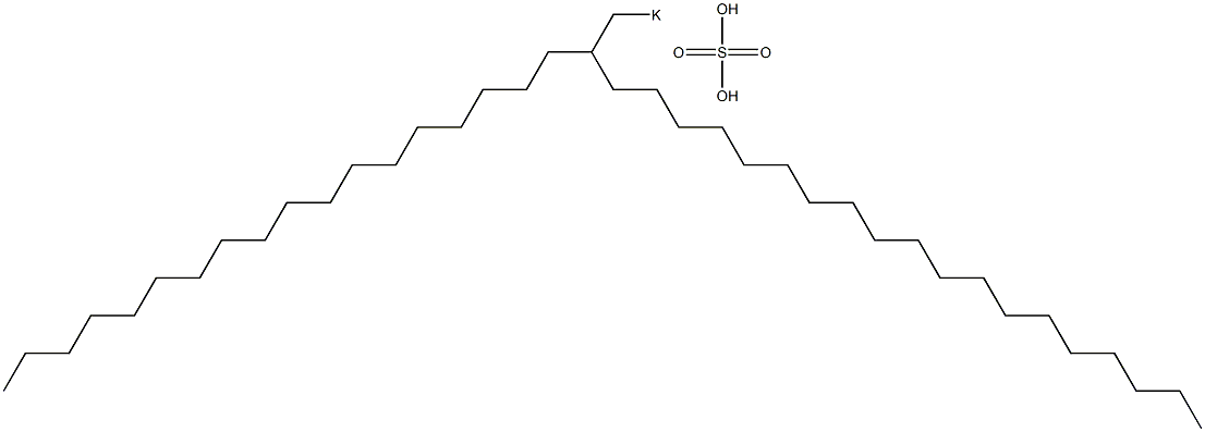 Sulfuric acid 2-octadecylhenicosyl=potassium salt Structure