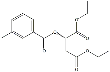 [S,(-)]-2-(m-Toluoyloxy)succinic acid diethyl ester Structure