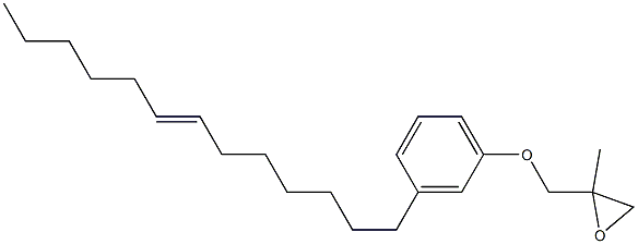 3-(7-Tridecenyl)phenyl 2-methylglycidyl ether Structure