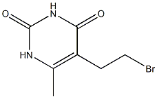 5-(2-Bromoethyl)-6-methyluracil Structure