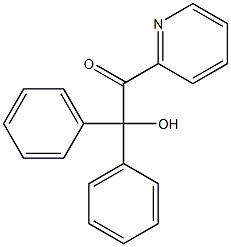 2,2-Diphenyl-1-(2-pyridyl)-2-hydroxyethanone 구조식 이미지