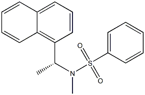 (-)-N-Methyl-N-[(R)-1-(1-naphtyl)ethyl]benzenesulfonamide 구조식 이미지