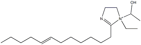 2-(7-Dodecenyl)-1-ethyl-1-(1-hydroxyethyl)-2-imidazoline-1-ium 구조식 이미지