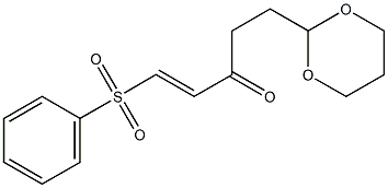 (E)-5-(1,3-Dioxan-2-yl)-1-(phenylsulfonyl)-1-penten-3-one Structure