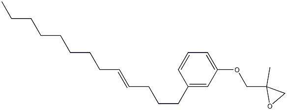 3-(4-Tridecenyl)phenyl 2-methylglycidyl ether Structure