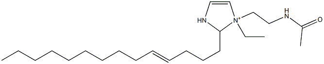 1-[2-(Acetylamino)ethyl]-1-ethyl-2-(4-tetradecenyl)-4-imidazoline-1-ium 구조식 이미지