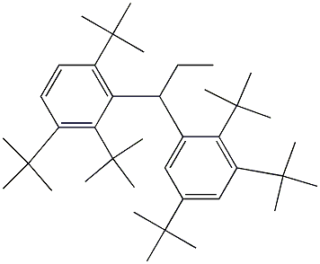 1-(2,3,5-Tri-tert-butylphenyl)-1-(2,3,6-tri-tert-butylphenyl)propane 구조식 이미지