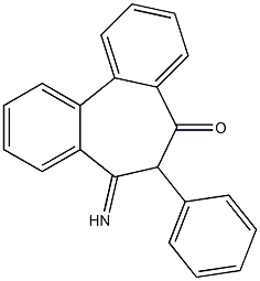 6,7-Dihydro-7-imino-6-phenyl-5H-dibenzo[a,c]cyclohepten-5-one Structure