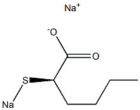 [R,(-)]-2-(Sodiothio)hexanoic acid sodium salt 구조식 이미지