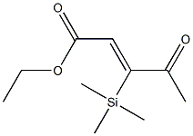 3-(Trimethylsilyl)-4-oxo-2-pentenoic acid ethyl ester Structure