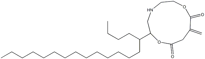 5-Nonadecyl-10-methylene-5-aza-2,8-dioxacycloundecane-1,9-dione Structure