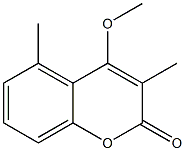 4-Methoxy-3,5-dimethyl-2H-1-benzopyran-2-one Structure